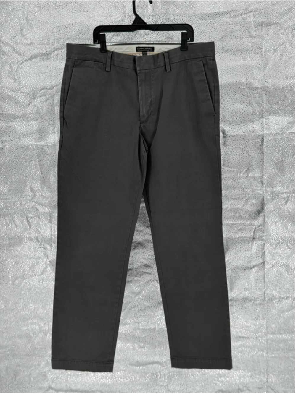 Men's Banana Republic Emerson Straight Fit Chinos, Grey, Size 33x32